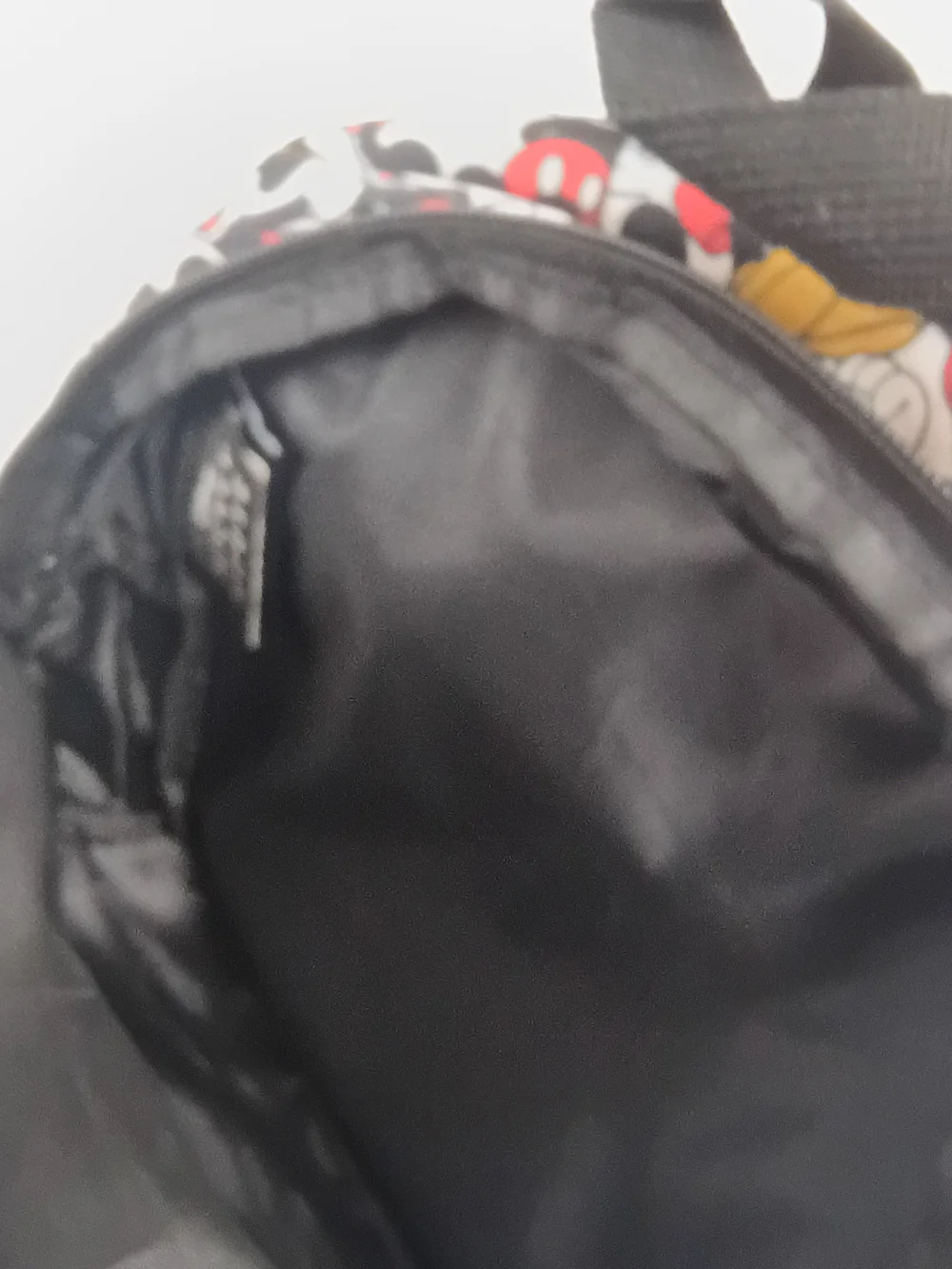 Disney Mickey Mouse Pattern Kids Backpack in Black, Red, White, Gold